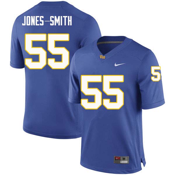 Men #55 Jaryd Jones-Smith Pittsburgh Panthers College Football Jerseys Sale-Royal